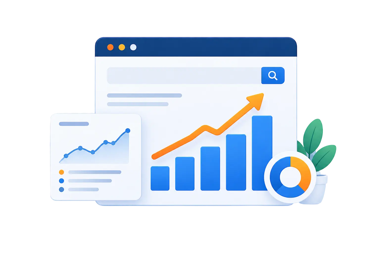 Modern Analytics SEO Dashboard Growth